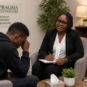 a counsellor having a session with a client female counsellor in pragram who is How to Deal With a Breakup: What Nobody Tells You About Healing After Heartbreak