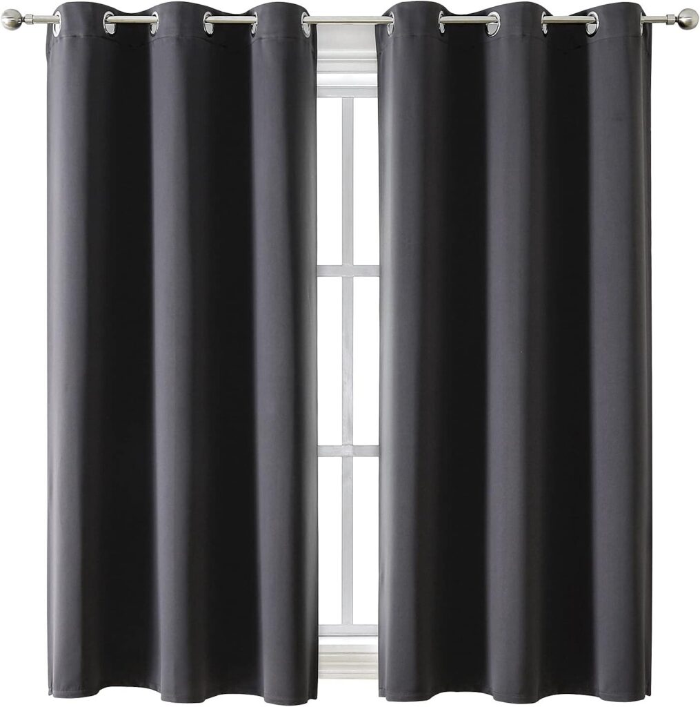  Blackout Curtains for Bedroom and Living Room
they help you sleep with less disruption because there is less light into your bedroom and this enhances quality sleep 